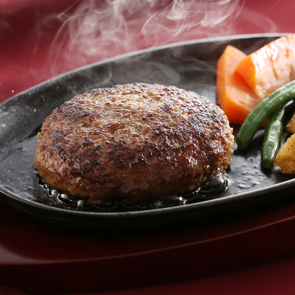 夢一喜_国産牛・豚肉使用焼ハンバーグ1